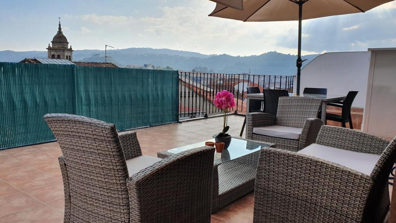 Apartamento Con Terraza En El Casco Historico Ourense Bagian luar foto